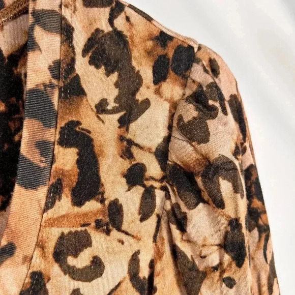 Cabi Selma Size Medium Leopard Print Dress Stretch Figure Flattering - Picture 8 of 12